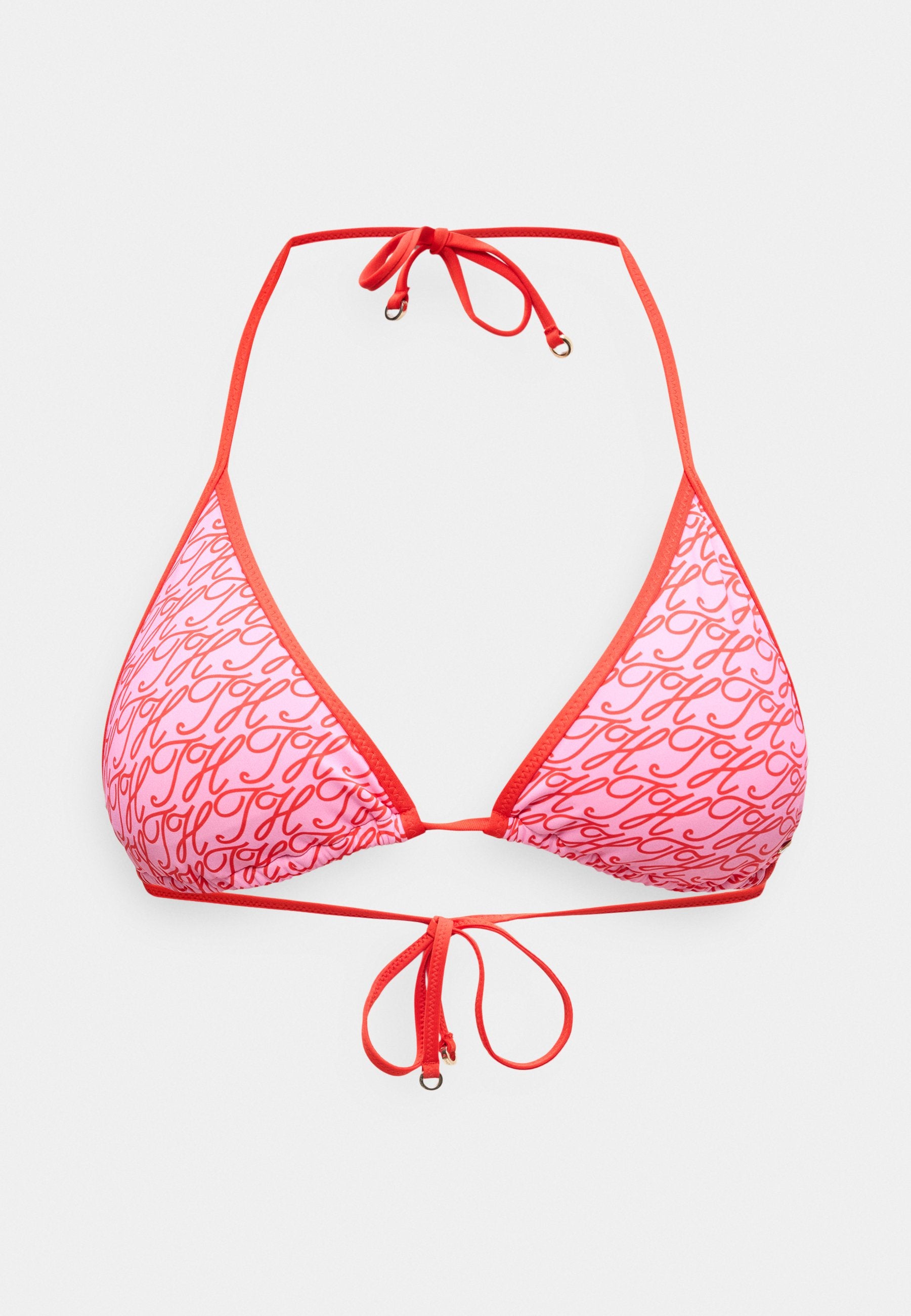 ESSENTIALS TRIANGLE PRINT - Bikini top - rose