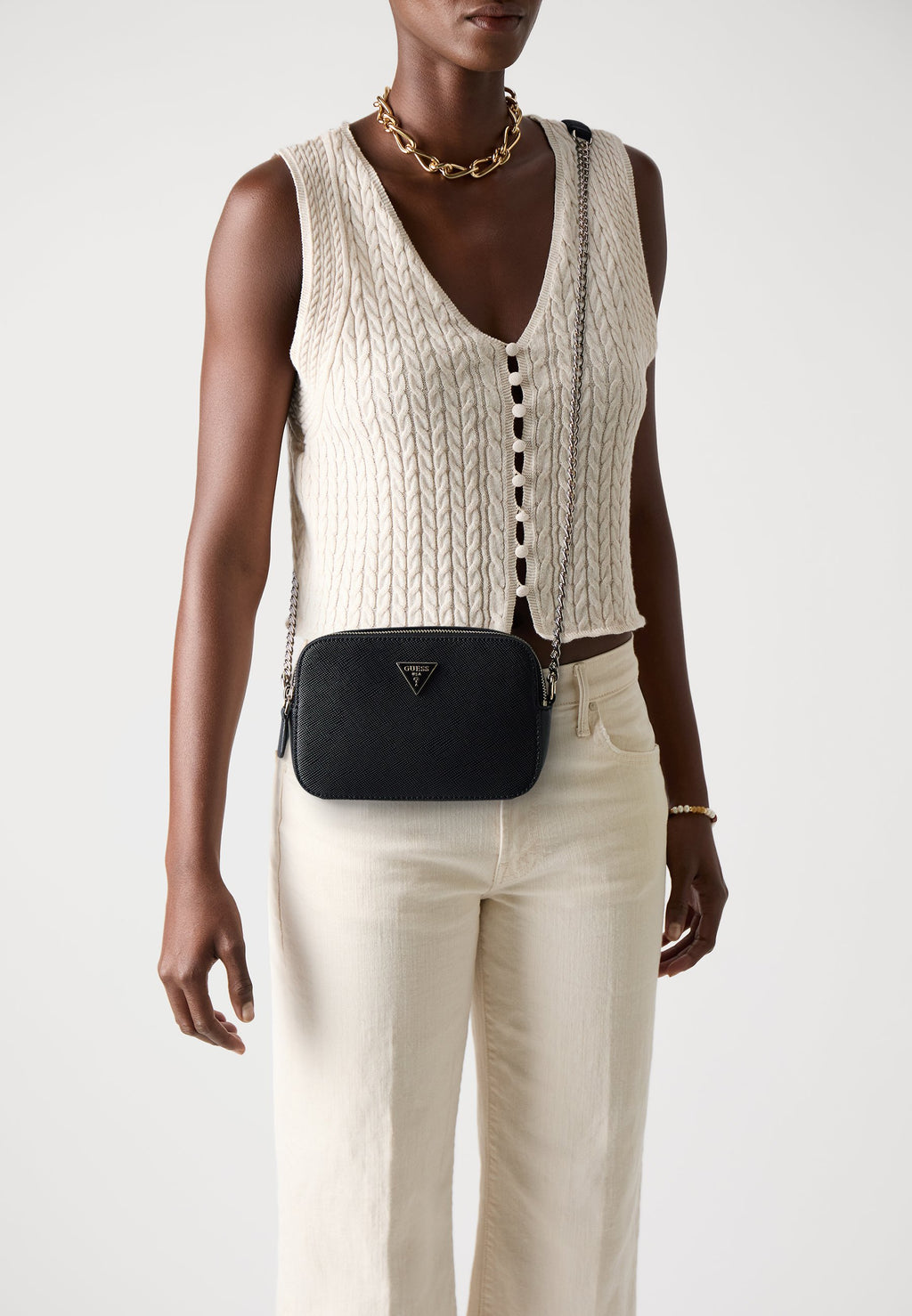 NOELLE CROSSBODY CAMERA - Cross body bag - black