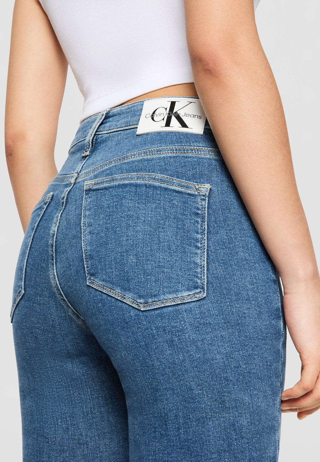 HIGH RISE SKINNY - Jeans Skinny Fit - denim medium