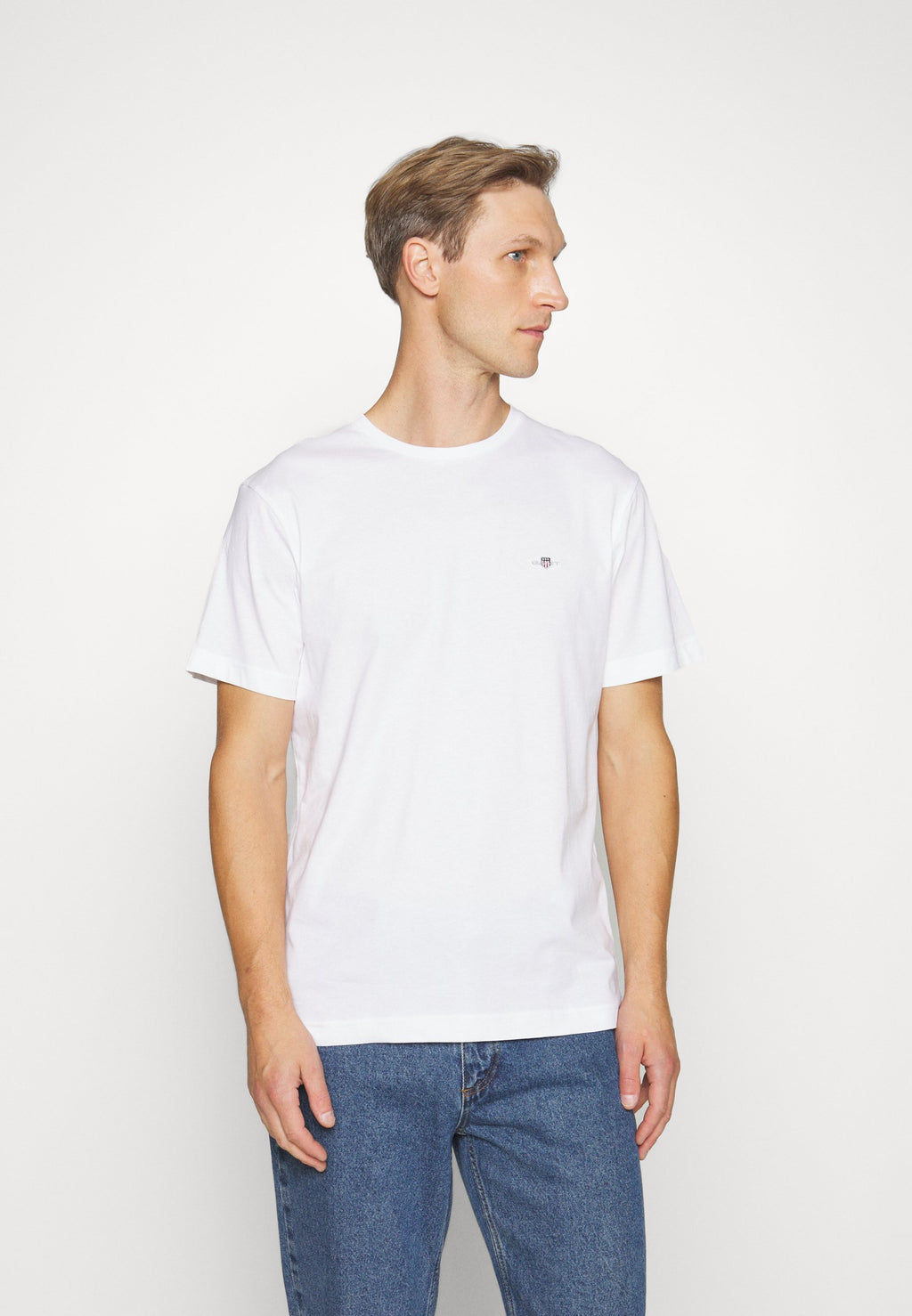 REG SHIELD SS T-SHIRT - Basic T-shirt - white