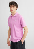 Polo shirt - magenta/white