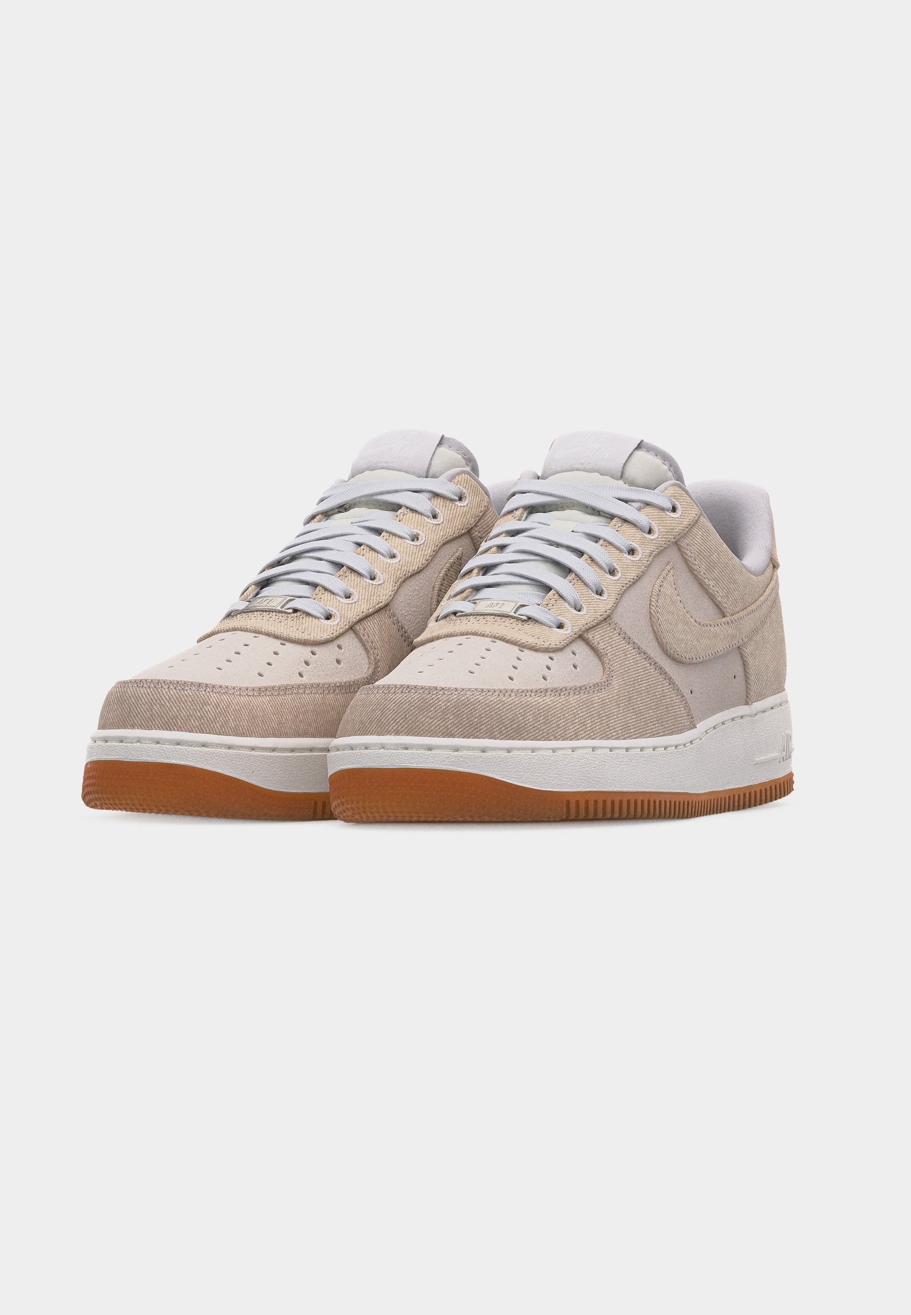 AIR FORCE 1 07 LV8 - Spor ayakkabı - açık gri/kirli beyaz/orta kahve