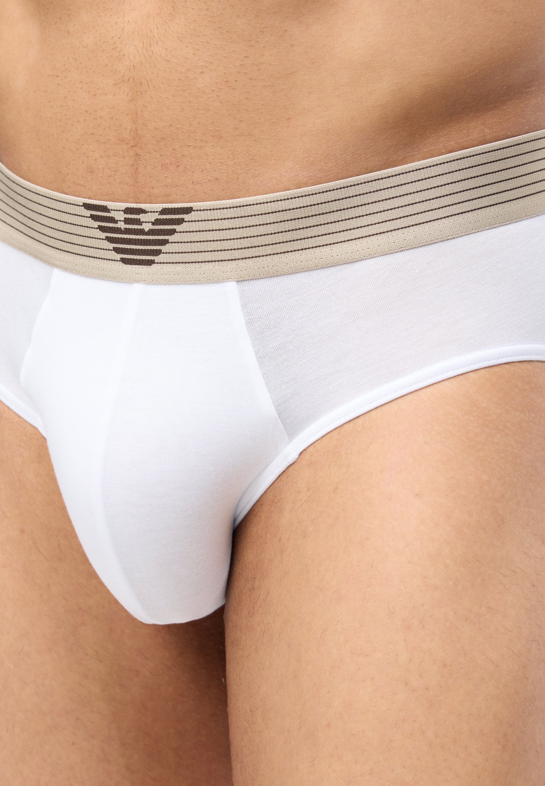 Briefs - nut/white