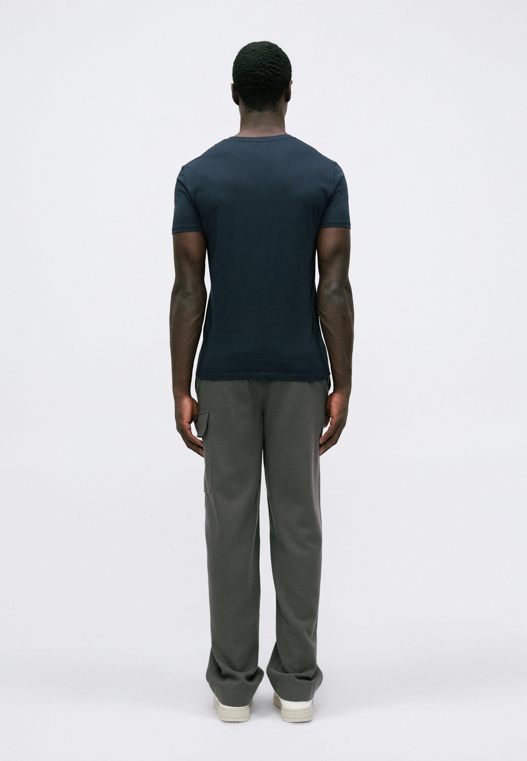 VLINE T-SHIRT SLIM FIT - Basic T-shirt - navy