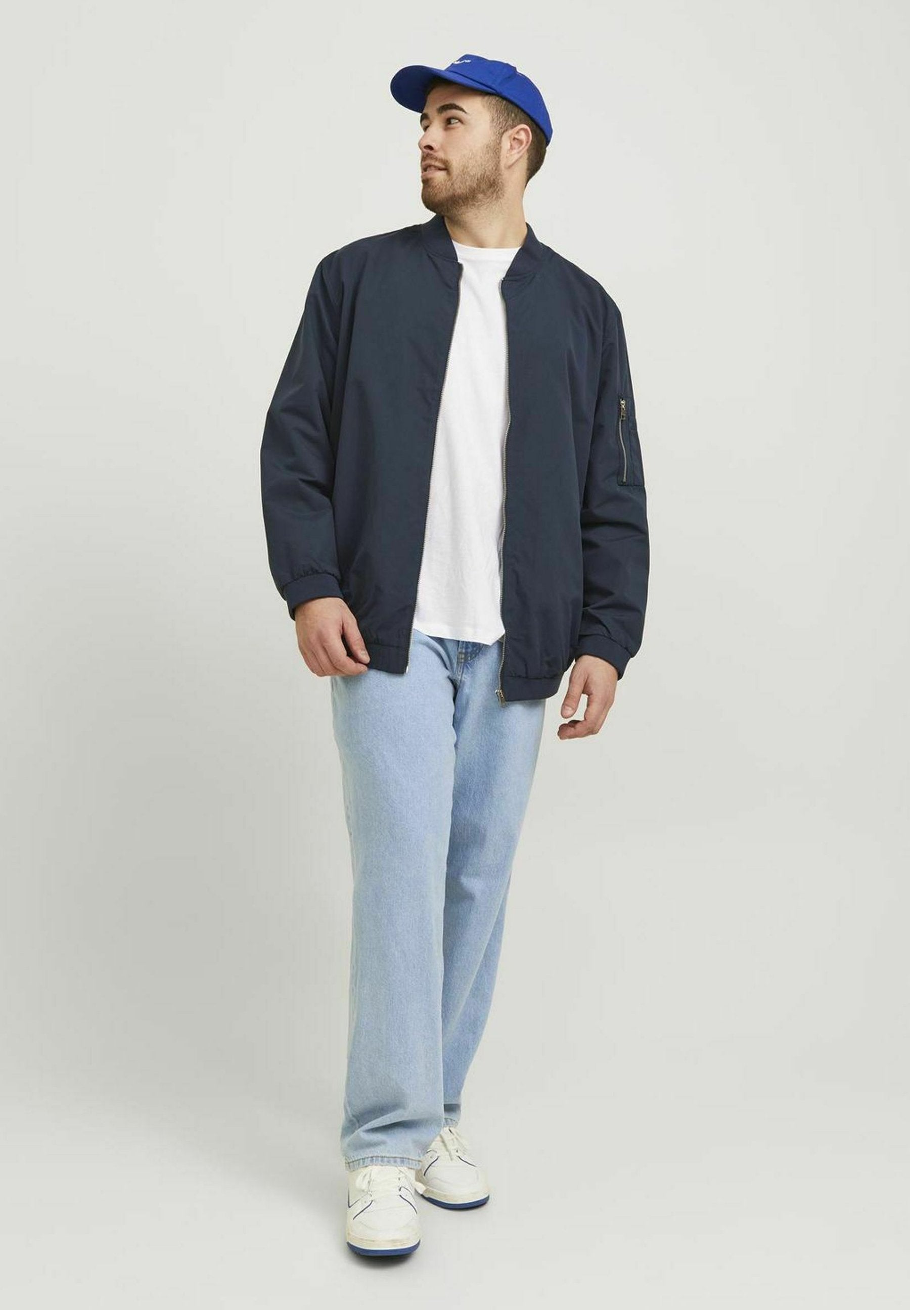 Relaxed Fit Plus Size JJICHRIS JJORIGINAL SQ 738 NOOS PLS - Relaxed fit jeans - blue denim