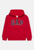 KIDS RELAXED GAP LOGO ZIP HOODIE - Hoodie - modern red