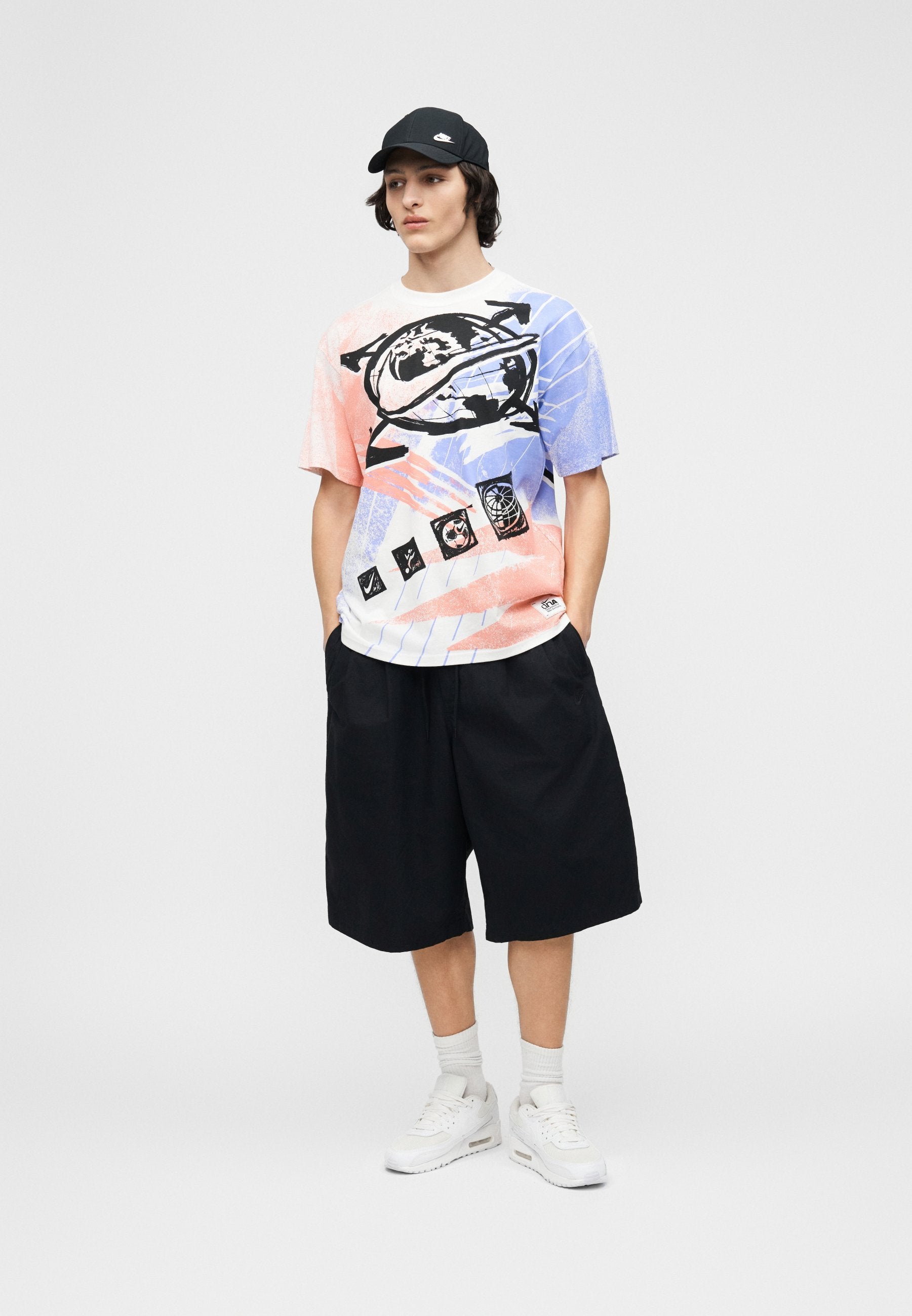 TEE POST STAMP UNISEX - Print T-shirt - white